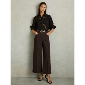 REISS MYRTLE Twill Culotte Trousers